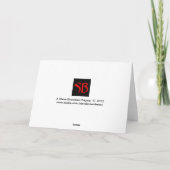 Carte de Menorah Hanoukka de danse (Dos)