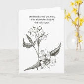 Carte de mentalité intérieure noire (Fleur jaune)