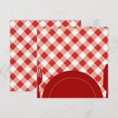 Carte de menu (Devant / Derrière)