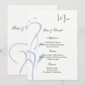 Carte de menu (Devant / Derrière)