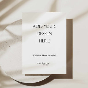 Carte de menu 5x7" Impression monoface