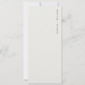 Carte de menu Abstrait Gras bleu rose Floral Maria (Dos)