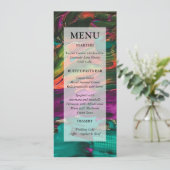 Carte de menu Abstraite Peinture Acrylique (Debout devant)