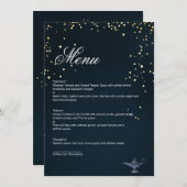 CARTE DE MENU ALADDIN (Devant / Derrière)