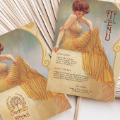 Carte de menu Art Nouveau