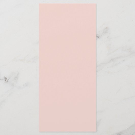 Carte de menu Baptême fille croix blanches rose Du (Dos)