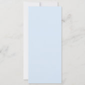 Carte de menu Baptism boy blue pastels (Dos)