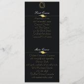 Carte de menu Black & Gold (Devant)