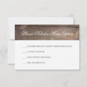 Carte de menu Bouchon de vin #2 (Dos)