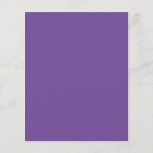 Carte de menu Budget Elegant Purple Scripture Gold (Dos)