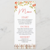 Carte de menu Buffet de Pommier 4x9 pour Shower (Devant)