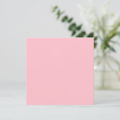 Carte de menu Carré rose (Debout devant)