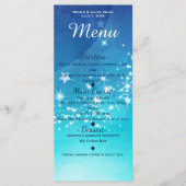 Carte de menu Celestial Sky Sparkle Moon Invitatio (Devant)
