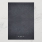 Carte de menu Chalkboard Look Mariage (Dos)