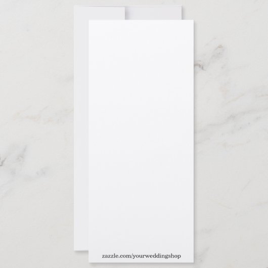 Carte de menu Champagne Shimmer pour Mariages & Ga (Dos)