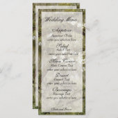 Carte de menu Charme Sud (Devant / Derrière)