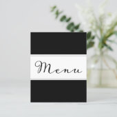 Carte de menu classique moderne do-it-yourself noi (Debout devant)
