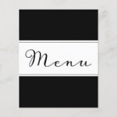Carte de menu classique moderne do-it-yourself noi (Devant)