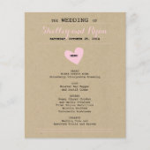 Carte de menu Coeur simple (Devant)