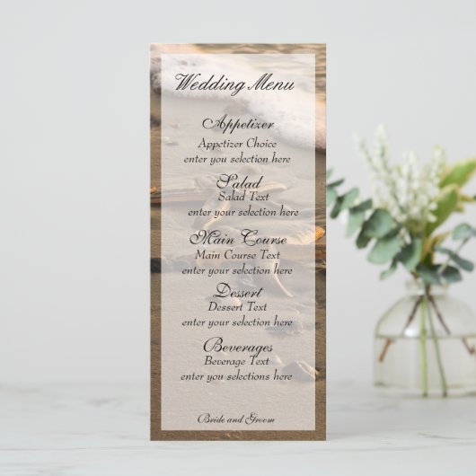 Carte de menu côtier deux étoiles (Debout devant)