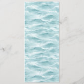 Carte de Menu Crème Élégante (Dos)