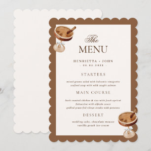 Carte de menu de cocktail café Espresso pour la do