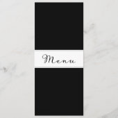 Carte de menu de dîner classique simple moderne no (Devant)