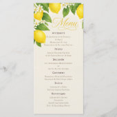 Carte de Menu de Dîner d'Anniversaire Italien à l' (Devant)