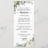 Carte de Menu de Dîner de Thanksgiving Citrouille  (Devant)