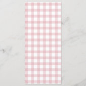 Carte de menu de dîner imprimable Citrouille Rose (Dos)