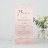 Carte de menu de fête d'anniversaire 18 ans paille (Debout devant)