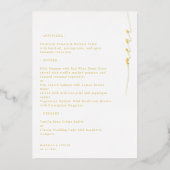 Carte de menu de Fête des mariées de Mariage Fianç (Recto)