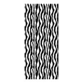 Carte de menu de la boulangerie Zebra Print and Ca (Dos)