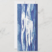 Carte de menu de la Fête des mariées de mer marine (Dos)