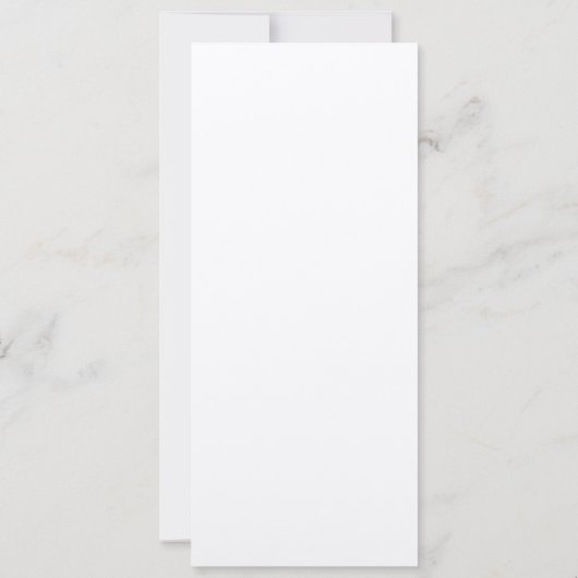 Carte de menu de mariage (Dos)