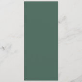 Carte de menu de mariage à la verdure d'eucalyptus (Dos)