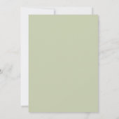 Carte de menu de mariage à monogramme coquillage v (Dos)