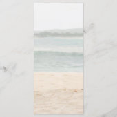 Carte de menu de mariage Beach Arbor Lavender (Dos)