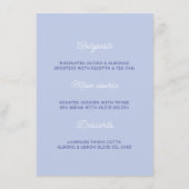 Carte de Menu de Mariage Citron Moderne Jaune et B (Dos)