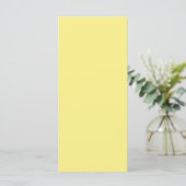 Carte de menu de mariage couleur maïs vierge (Debout devant)