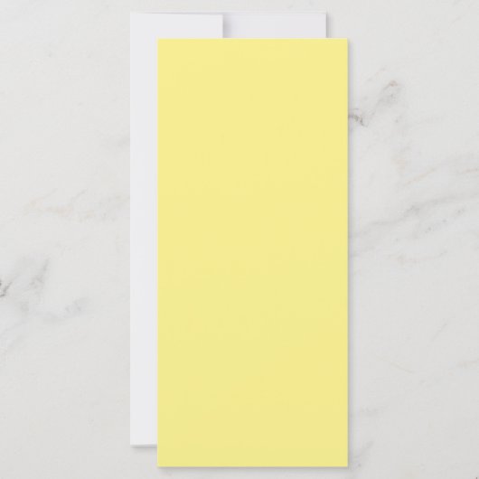Carte de menu de mariage couleur maïs vierge (Devant)