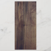 Carte de Menu de Mariage | Dentelle Blanche sur Bo (Dos)