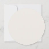 Carte de menu de mariage élégante écriture florale (Dos)