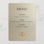 Carte de Menu de Mariage Élégante | Moderne Abstra (Devant)