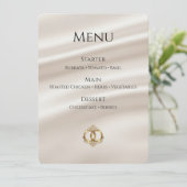 Carte de menu de mariage élégante | Moderne et abs (Debout devant)