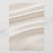 Carte de menu de mariage élégante | Moderne et abs (Dos)