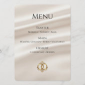 Carte de menu de mariage élégante | Moderne et abs (Devant)