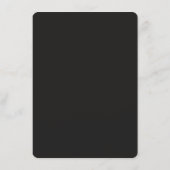 Carte de menu de mariage élégante | Moderne et abs (Dos)