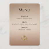 Carte de menu de mariage élégante | Moderne et abs (Devant)
