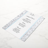 Carte de Menu de Mariage en Aluminium Doré (Rotation)